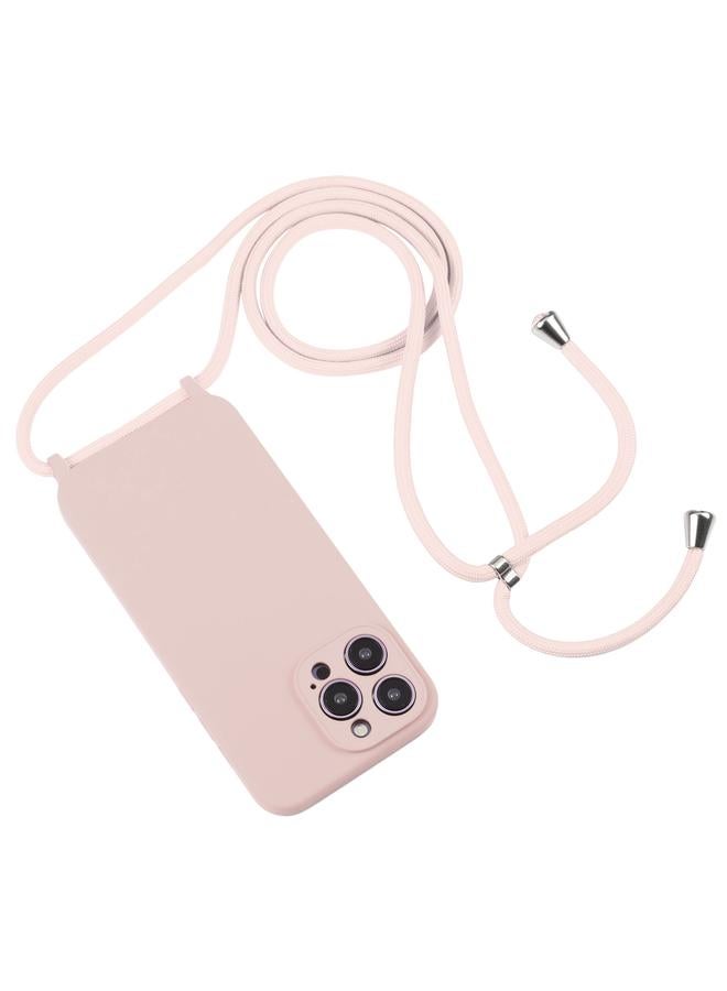 اس-توب جراب لهاتف iPhone 14 Pro Crossbody مع حبل من السيليكون السائل - Image 2