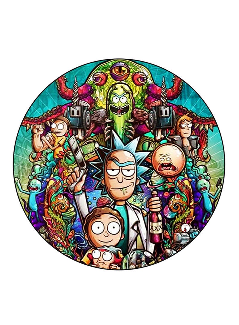 RKN Rick And Morty Printed Large Pin Multicolour - Image 1