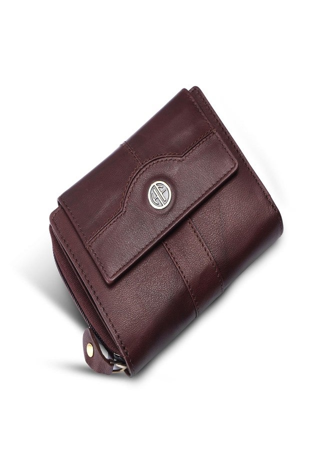 HAMMONDS FLYCATCHER Leather Ladies Wallet for Woman with 14 Card Slots - Clutch Purse for Women, Ladies Wallet for Women Stylish, Ladies Purse for Women Wallet, Gift for Womens - Antique Brown - Image 1