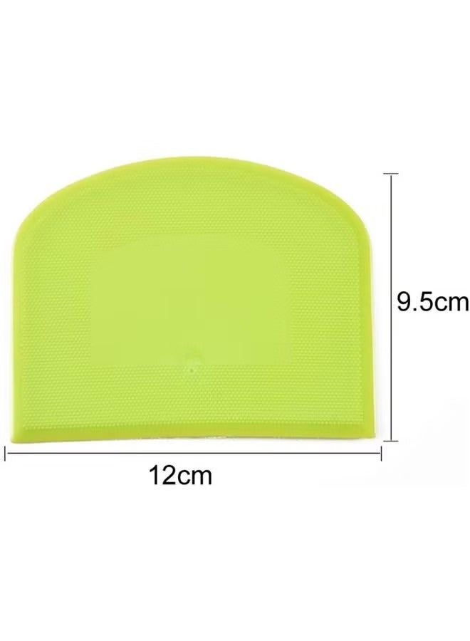 2 Pieces Dough Scraper Bowl Food-safe Plastic ,Multipurpose Food Scrappers for Bread Dough Cake Fondant Icing - Image 3