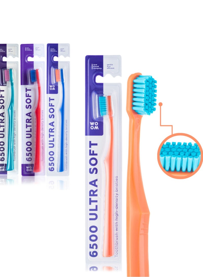 ووؤوم فرشاة أسنان ووم 6500 فائقة النعومة للاسنان الحساسة واللثة - Image 1