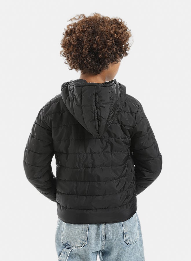 Andora Basic Pump Zipper Closure Black Jacket_Black - Image 3