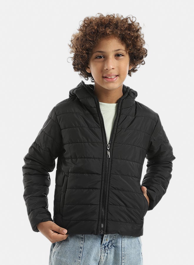 Andora Basic Pump Zipper Closure Black Jacket_Black - Image 1