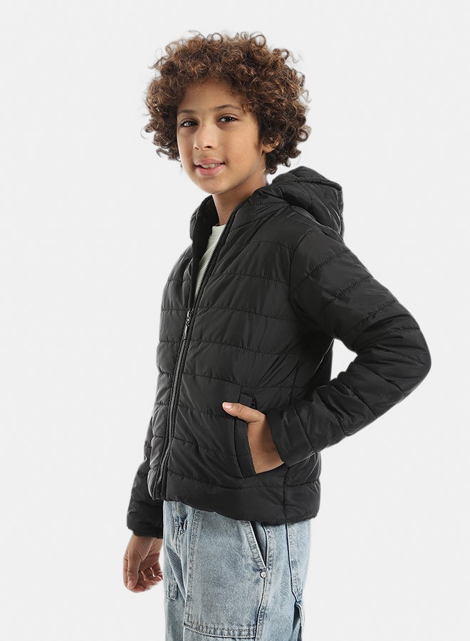 Andora Basic Pump Zipper Closure Black Jacket_Black - Image 2