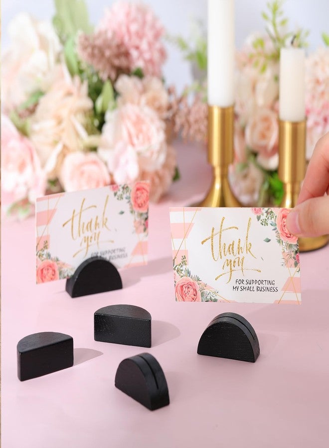 Colingmill 100pcs Wooden Table Number Stands Weeding Table Name Holder Place Card Holders, 1.57 x 0.79 x 0.79 inches Office Tag Photo Menu Clips Wedding Banquet Birthday Party Restaurant - Image 4