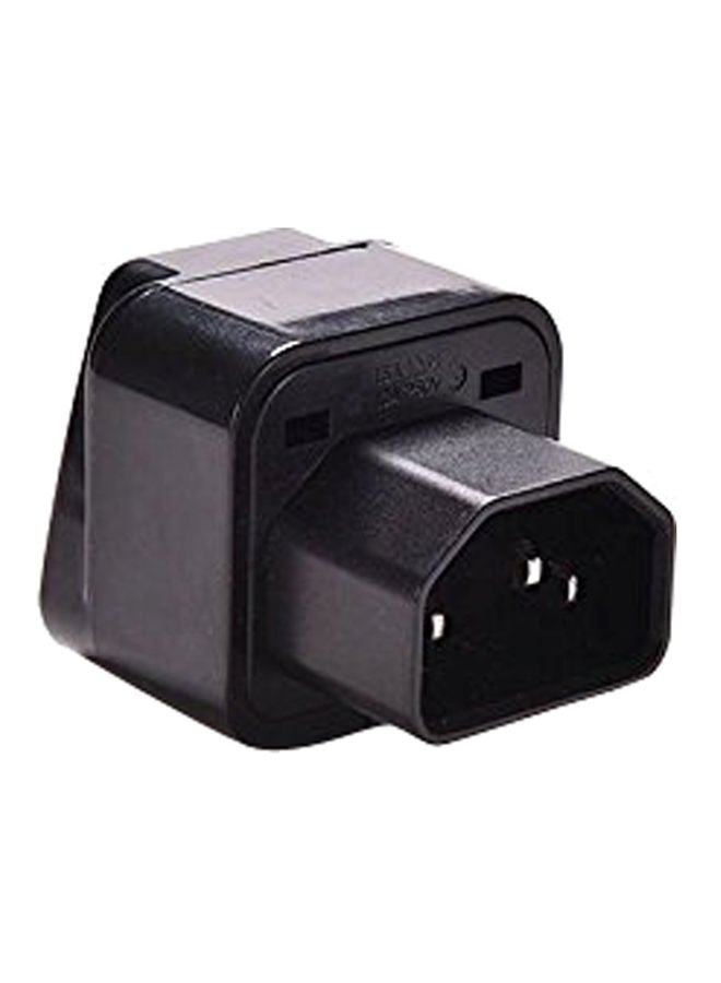 NIBEMINENT UPS C14 to Universal Female Socket Power Adapter AC Plug black - Image 4