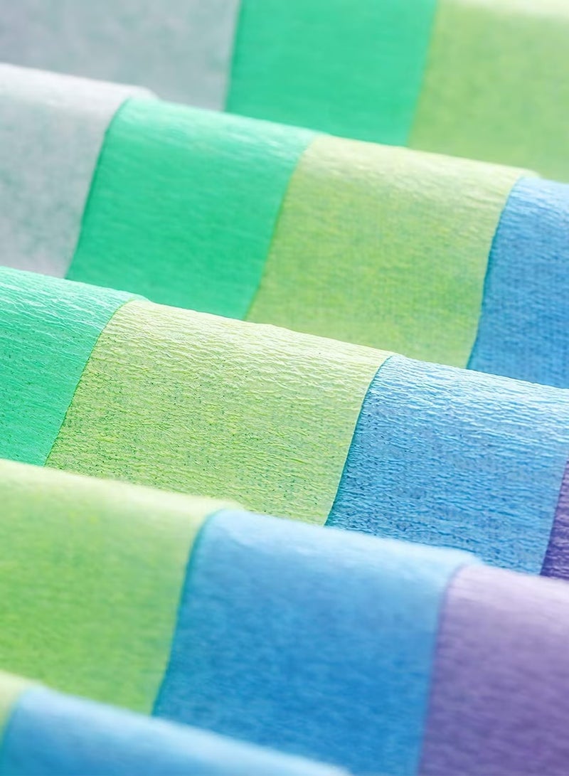 إيليلي Pastel Crepe Paper Streamers 6 Rolls Purple Pink Yellow Mint Blue 25m Each Party Decorations for Birthday Weddings Baby Shower Everyday Use - Image 5