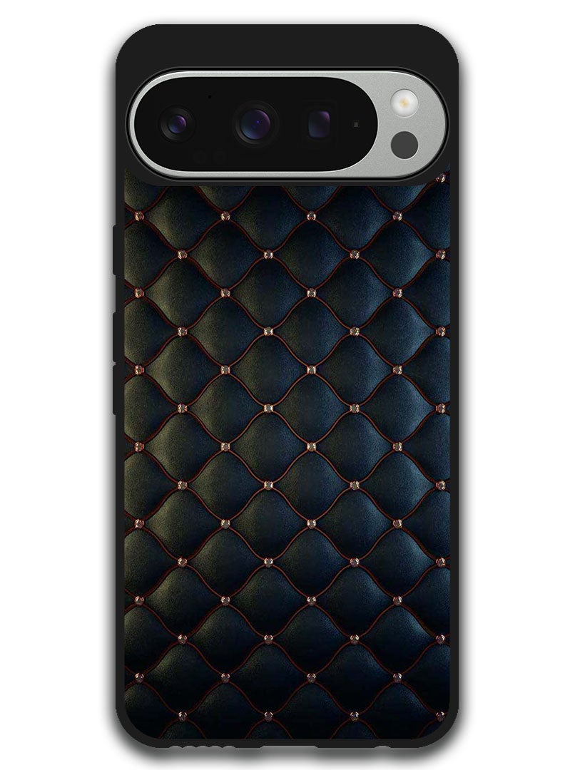 Theodor Protective Case Anti Scratch Shock Proof Bumper Cover For Google Pixel 9 Pro XL Stappers On Black Cloth Pattern - Image 1