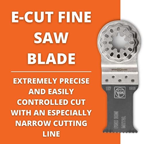 Fein Starlock E-Cut Saw Blade - Precision Cutting for Sheet Metals, Aluminum Profiles, Copper Pipes & Hard Plastics with Fine Teeth, 1-1/8" Width, 2" Length, 3-Pack - 63502157270 - Image 3
