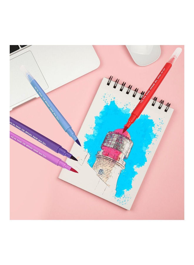 NIBEMINENT 36-Piece Dual Tip Brush Pens Multicolour - Image 4