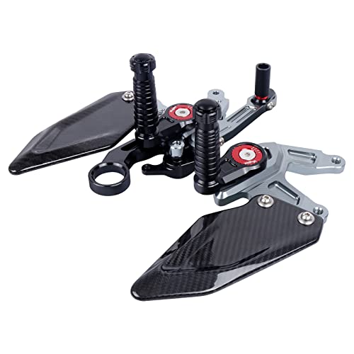 HAONEL Rearset Adjustable CNC Aluminum Footrests Compatible with BMW S1000RR 2015-2018 Rear Foot Pegs Motorcycle Aftermarket Parts Accessories - Image 2