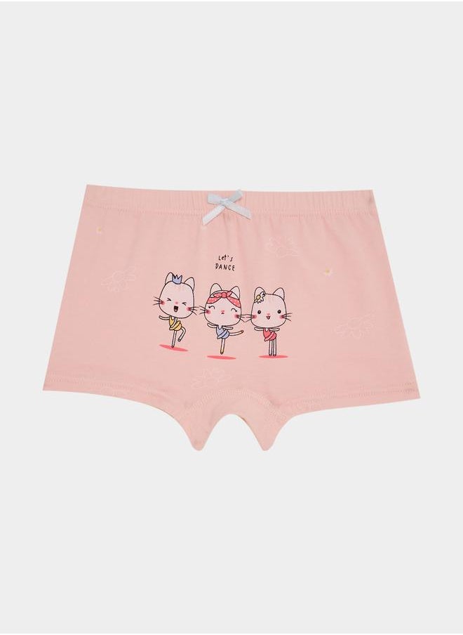 Styli Pack of 4 - Cutie Cat Print Briefs  - Image 4