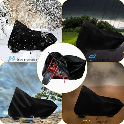 Chikia Mini Bike Cover Outdoor,Minibike Cover Waterproof,Compatible with Coleman CT200U CT200U-EX BT200X RT200 B200R B200RSV Massimo Baja Trail Master Mini bike Accessories,Protection,Dustproof - Image 5