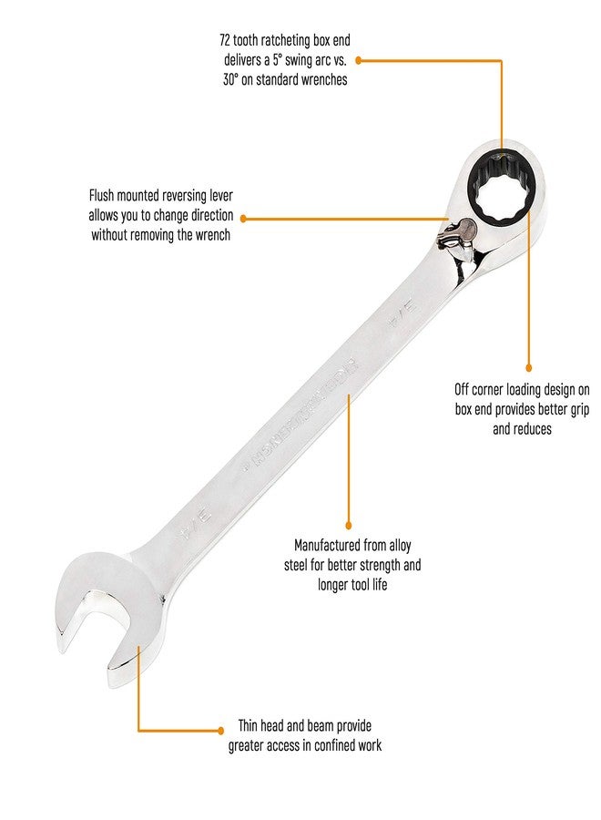 جير رينش مفتاح ربط GEARWRENCH المركب القابل للعكس، مقاس 19 مم - 9619N - Image 2