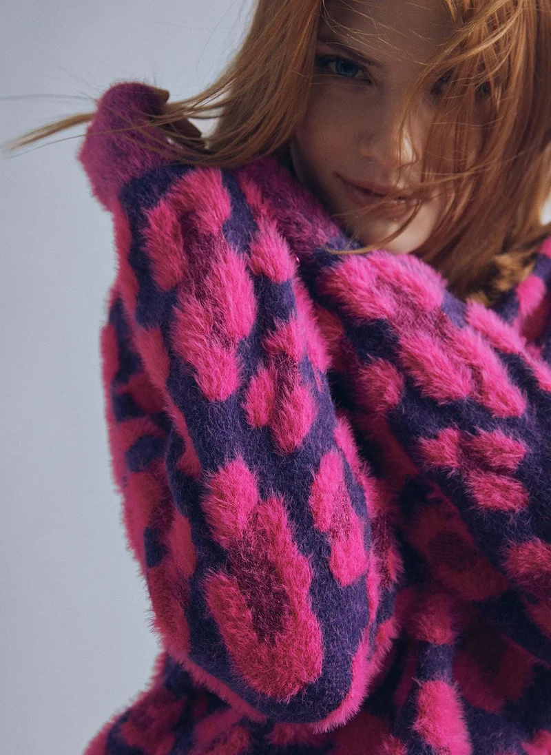 Lola Casademunt Animal print knit sweater