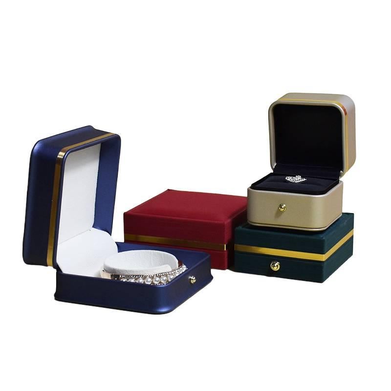 PU Leather Jewelry Box for Rings Necklaces and Bracelets Lockable SD 1 Multicolour Leather - Image 5