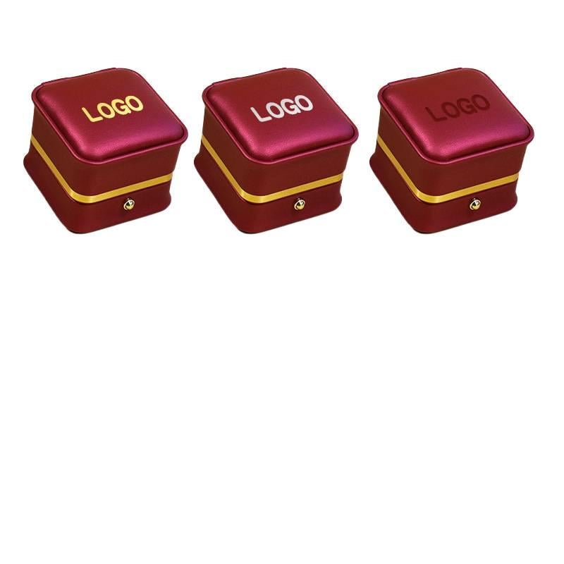 PU Leather Jewelry Box for Rings Necklaces and Bracelets Lockable SD 1 Multicolour Leather - Image 2