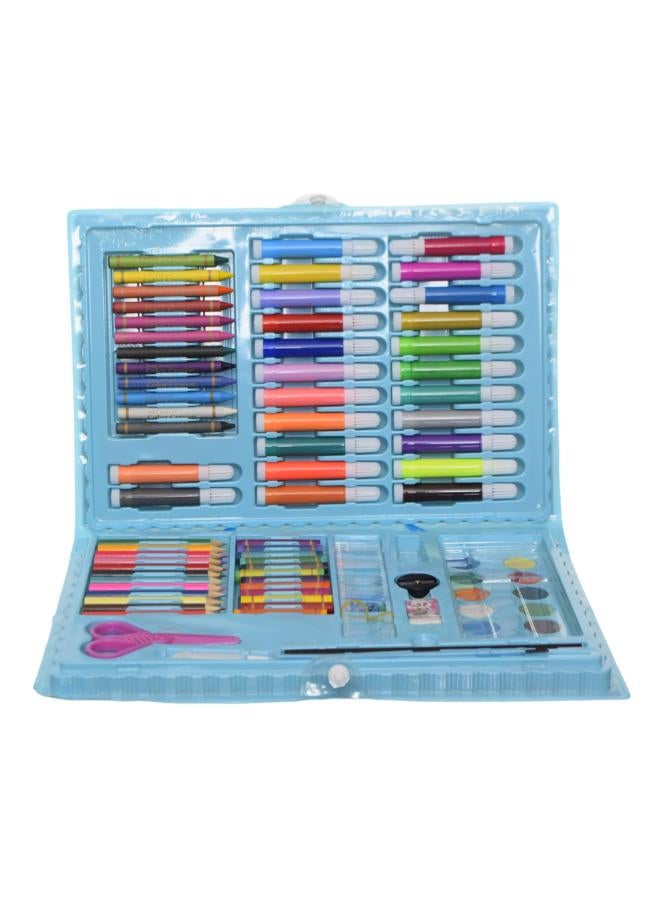 Lion Design Assorted Coloring Supplies And Tools Bag 86 Pieces - Multi Color 