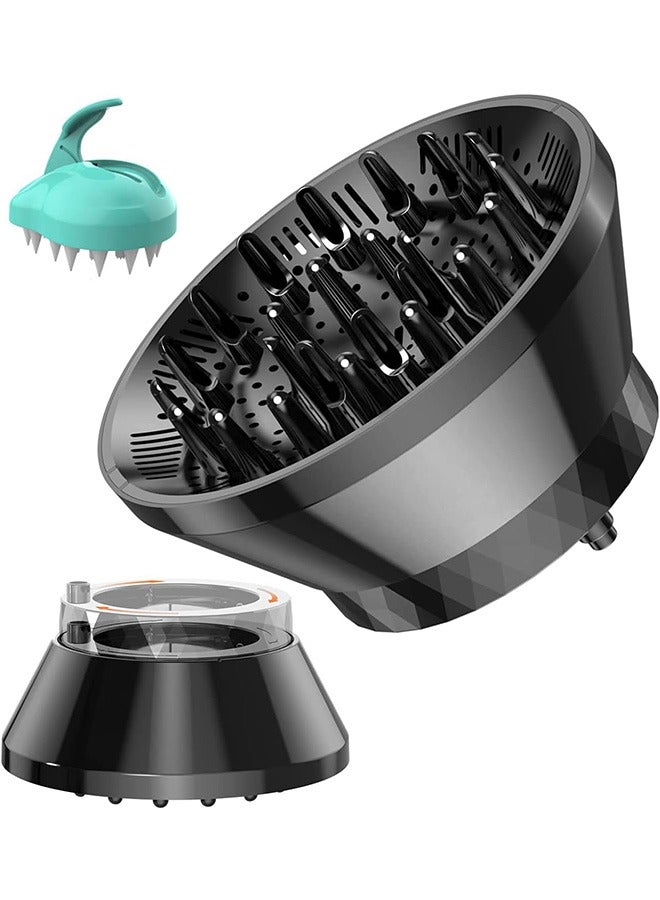Garlo Universal Hair Diffuser,Hair Dryer Diffuser for Curly Wave and Natural Hair, Diffuser Attachment for Hair Dryer,Diffuser Hair Dryer Attachment,Blow Dryer Diffuser Adjustable from 3.5cm to 7.8cm. - Image 1