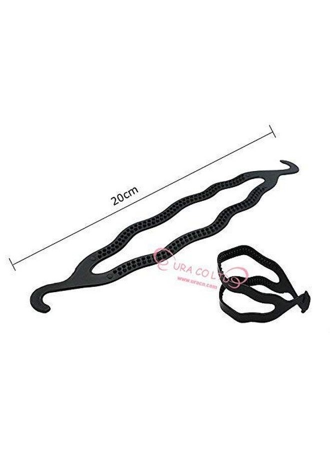 CHANDERKASH 3Pcs Banana Hair Puff Maker; 1 Ponytail Maker/French Tool with Free 1 Bun/Juda Maker for Womens|Puff Juda Bun Shaper |Messy Bun Scrunchie - Image 4