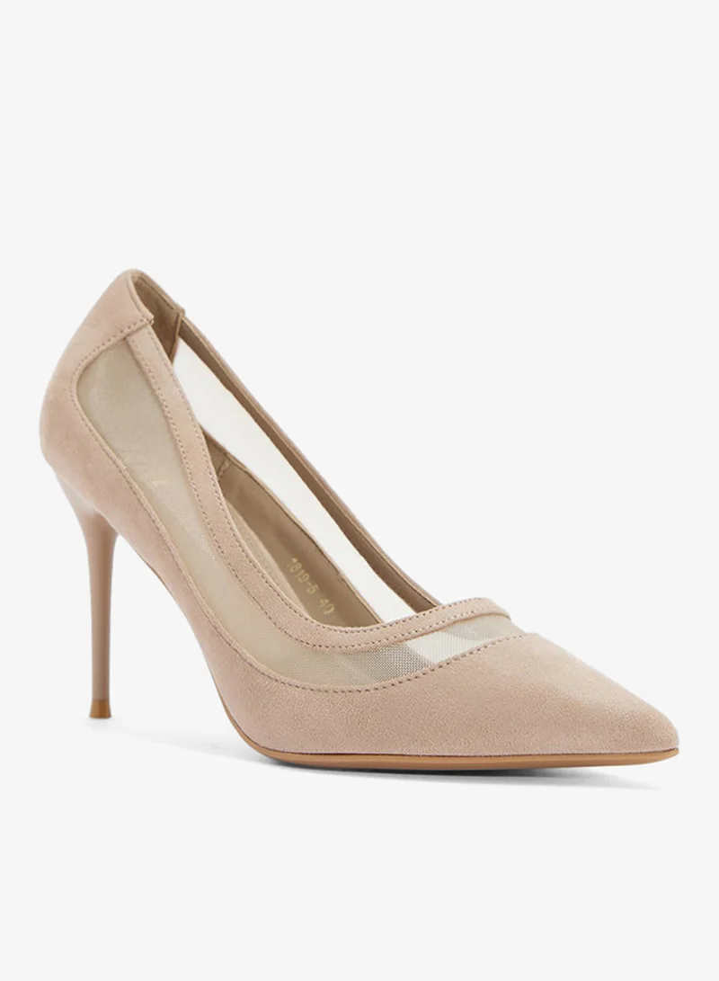 ELLA High Heeled Mesh Pump