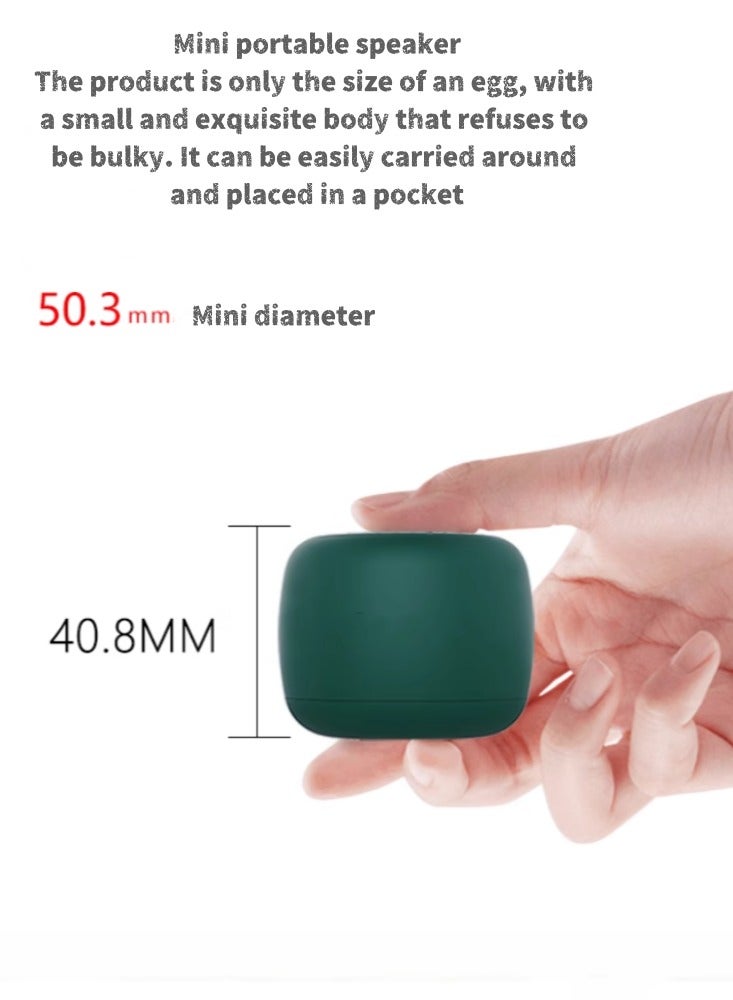 Portable Bluetooth Mini Speaker Outdoor Sports Running Mini Mini Speaker Mini Wireless Subwoofer Gradient Green - Image 5
