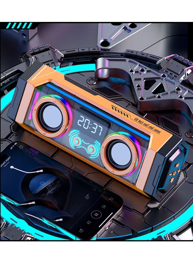 نيوترل مكبر صوت لاسلكي Bluetooth V18 Mecha Esports يتميز بمكبر صوت عالي الطاقة 10 وات وإضاءة RGB مبهرة، ويوفر وظائف تشغيل الموسيقى والرد على المكالمات. مثالي للألعاب الإلكترونية ومشاهدة الأفلام وحفلات أعياد الميلاد ومناسبات تناول الطعام في الهواء الطلق. - Image 4