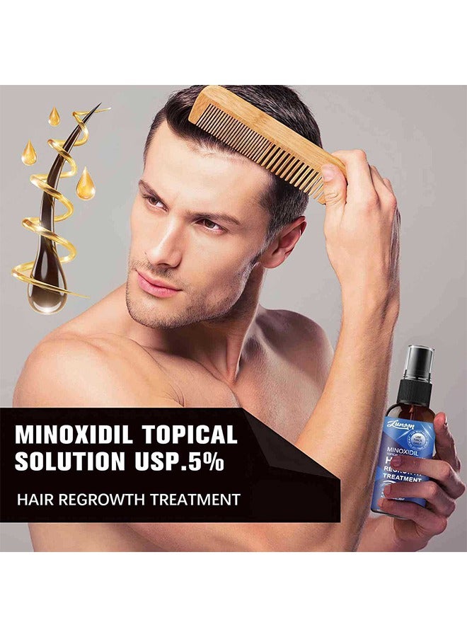 LUNOON Minoxidil Hair Regrowth Treatment - Growth Spray For Men And Women, 5% Minoxidil Hair Serum For Stronger Thicker Longer Hair Help To Stop Thinning And Loss Hair 30ML - Image 4