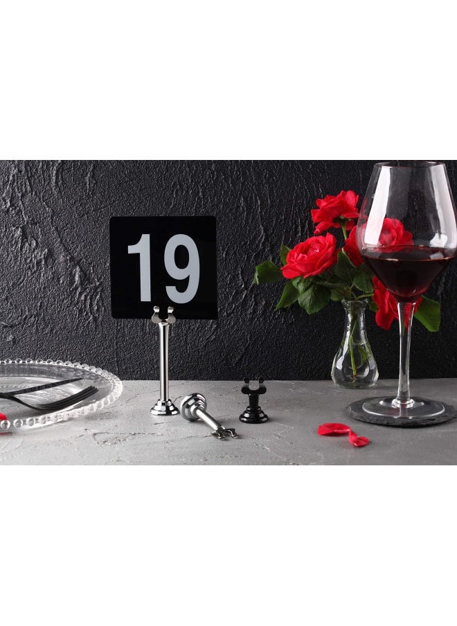 New Star Foodservice New Star 23428 Mirror Chrome Finish Table Menu Card Holder  1.5-Inch  Set Of 12  - Image 4