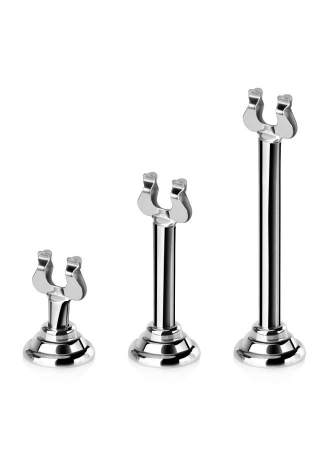 New Star Foodservice New Star 23428 Mirror Chrome Finish Table Menu Card Holder  1.5-Inch  Set Of 12  - Image 3