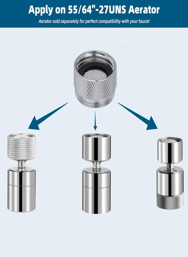 Hibbent 11 Pieces Faucet Adapter Kit, Kitchen Sink Brass Aerator Adapter Set, Male Female Sink Faucet Adapter Connecting Style Faucets, Standard Hose, Chrome Finished - Image 5