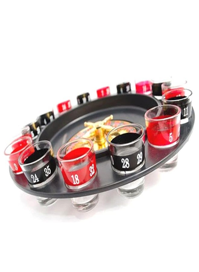 Go Hooked Roulette Drinking Set with Spinner Wheel and Shot Glasses | Includes 2 Balls and 16 Shot Glasses, Party Table Activity for Gatherings, Celebrations and Events | Reusable Board Game Set - Image 4