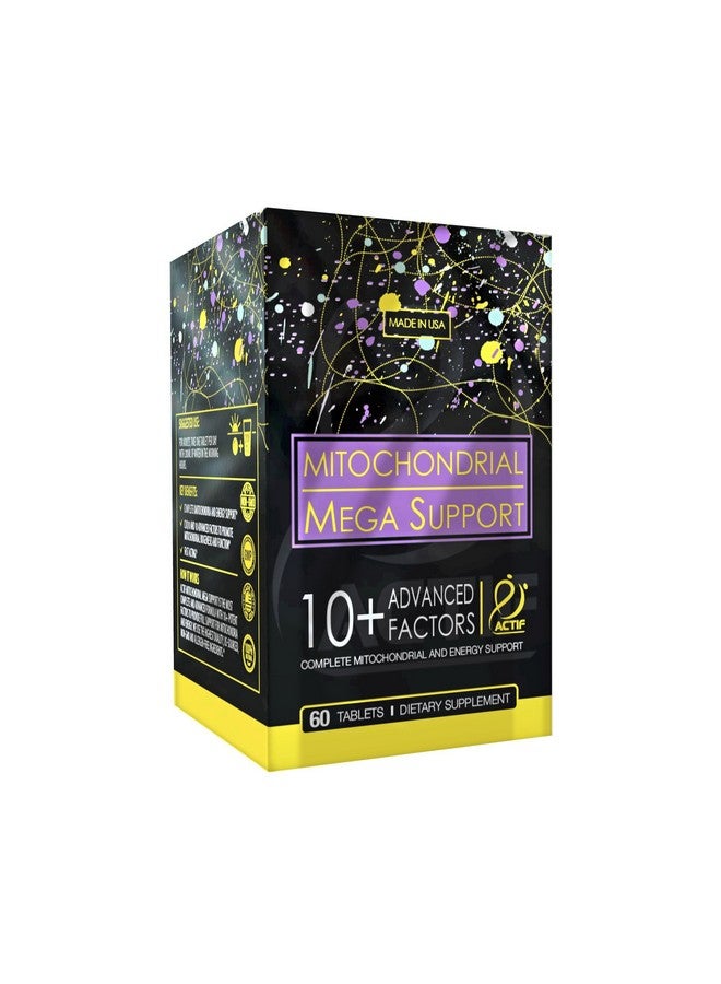 ACTIF Mitochondrial Mega Support With 10+ Advanced Factors Non Gmo Fast Acting Mitochondria And Energy Support Made In Usa 60 Count - Image 1