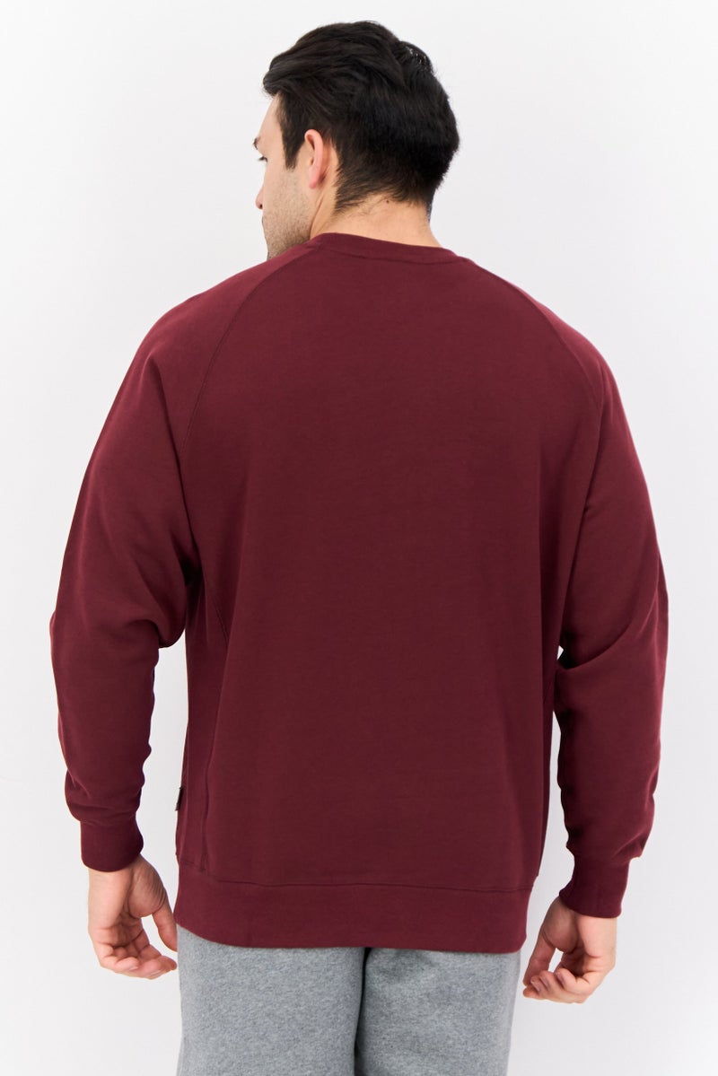 PUMA Men Sportswear Fit Long Sleeves Outdoor Sweatshirt, Maroon  - Image 4