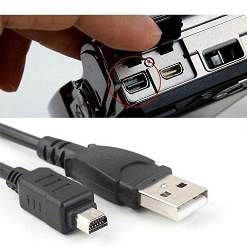 AlyKets USB Camera Data/Charge Cable Cord Replacement CB-USB5/USB6/USB8 Battery Charger for Olympus TG Series TG 830 TG860 TG-2, TG-310, TG-320, TG-610,  C-170 C-180 C-480 C-500,Pen-E Series,Traveller Series - Image 2