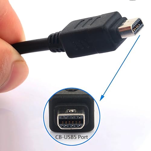 AlyKets USB Camera Data/Charge Cable Cord Replacement CB-USB5/USB6/USB8 Battery Charger for Olympus TG Series TG 830 TG860 TG-2, TG-310, TG-320, TG-610,  C-170 C-180 C-480 C-500,Pen-E Series,Traveller Series - Image 4