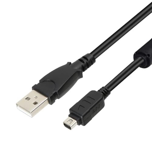 AlyKets USB Camera Data/Charge Cable Cord Replacement CB-USB5/USB6/USB8 Battery Charger for Olympus TG Series TG 830 TG860 TG-2, TG-310, TG-320, TG-610,  C-170 C-180 C-480 C-500,Pen-E Series,Traveller Series - Image 1