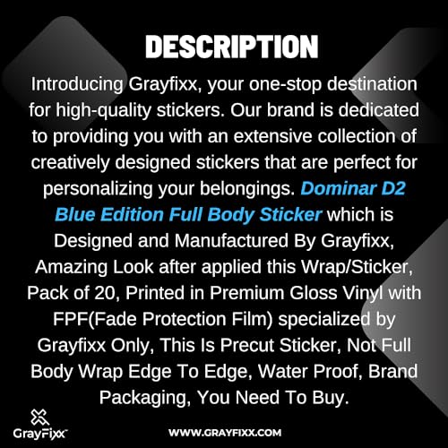Grayfixx Full Body Graphics for Dominar 250 | Dominar 400 Full Body Sticker - Image 4