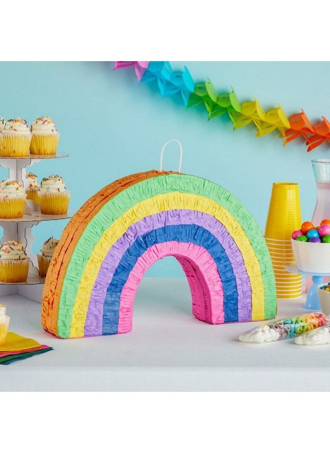 Blue Panda Rainbow Pinata For Pride Rainbow Colored Party Decorations Birthday Party School Party Baby Shower Gender Reveal Supplies For Kids And Adults (Small 17 X 10 X 3 Inches)  - Image 3
