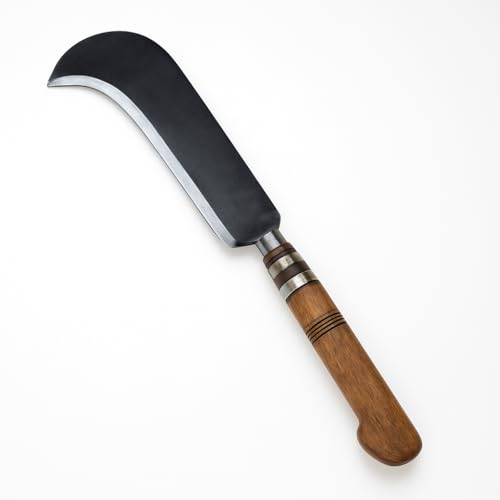 YATTA Kozhikkodan Traditional Handmade Koduval Knife | Multipurpose, Forged Carbon-Steel Vettukathi/Koduval | Chopping Vegetables, Meat | 8″ Blade with Wooden Handle - Image 1