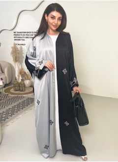 Rosette Abaya Elegant embroidered Bisht  - Image 3