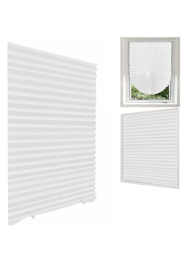 Self-Adhesive No-Drilll Cordless Room Darkening Venetian Blind Diy Trimmable Home Office Bedroom Study Mini Windows Opaque Curtain Pleated Paper Blinds Home Decor - Image 3