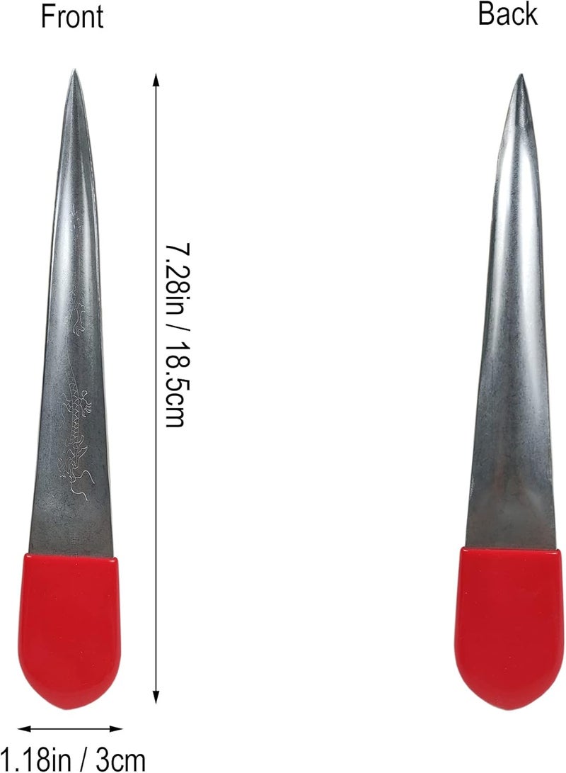 Feyart - Stainless steel wicker weaving tool, wicker processing tool with rubber sheath, patio furniture repair kit - Image 3
