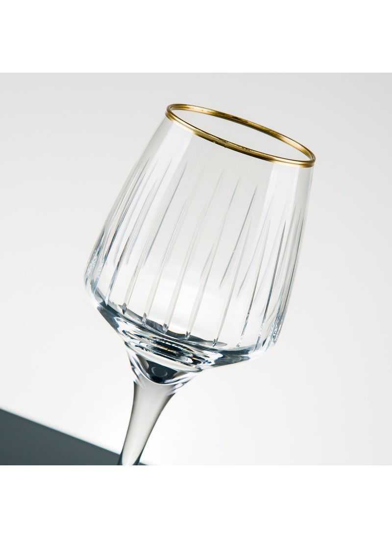 Sudeka 31 Piece 6 Person Gold Hand Decor Cut Glass Water Set  - Image 2