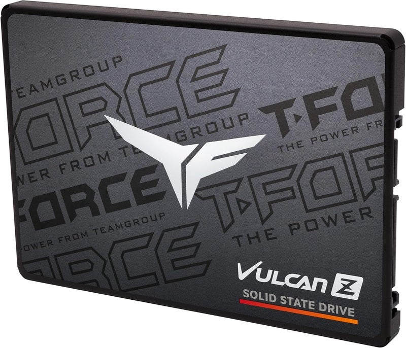 TEAMGROUP T-Force Vulcan Z 1TB مع ذاكرة تخزين مؤقت SLC و NAND ثلاثي الأبعاد TLC مقاس 2.5 بوصة واجهة SATA III محرك أقراص الحالة الصلبة الداخلي SSD (سرعة القراءة/الكتابة تصل إلى 550/500 ميجابايت/ثانية) T253TZ001T0C101 - Image 2