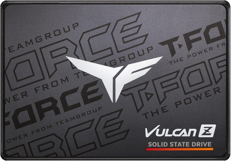 TEAMGROUP T-Force Vulcan Z 1TB مع ذاكرة تخزين مؤقت SLC و NAND ثلاثي الأبعاد TLC مقاس 2.5 بوصة واجهة SATA III محرك أقراص الحالة الصلبة الداخلي SSD (سرعة القراءة/الكتابة تصل إلى 550/500 ميجابايت/ثانية) T253TZ001T0C101 - Image 1