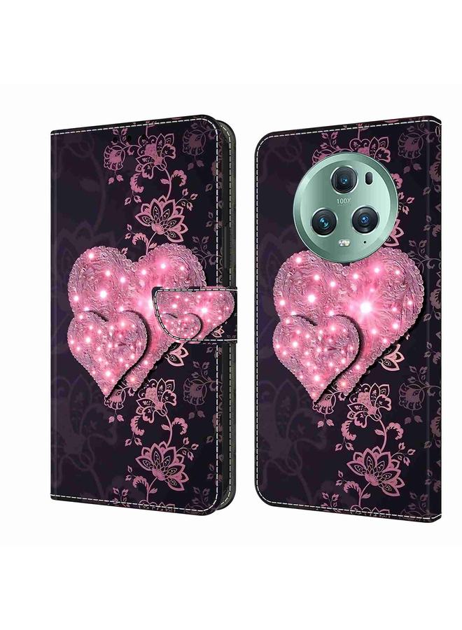 اس-توب جراب هاتف Honor Magic5 Pro Crystal 3D واقي من الجلد المقاوم للصدمات - Image 1