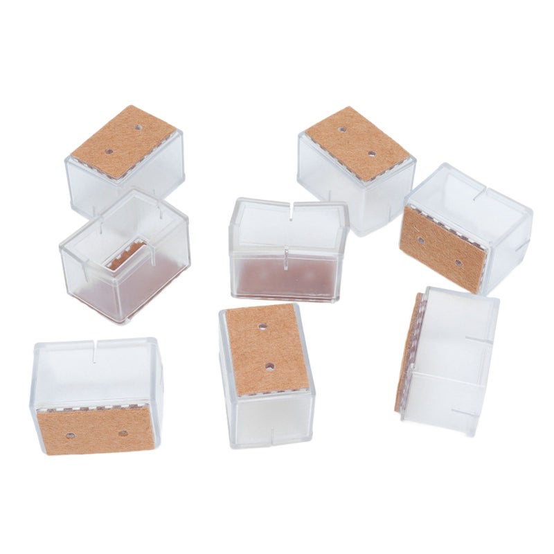 16pcs Square Silicone Chair Leg Protectors Elastic Good Mute Effect Furniture Leg Cover for Hardwood Floors - Image 4