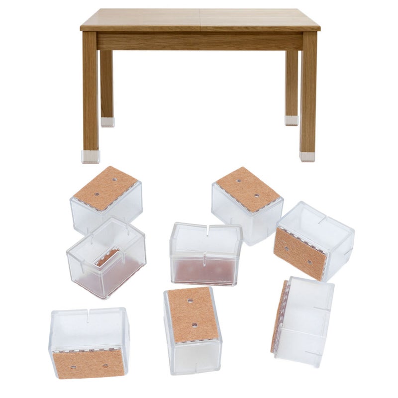 16pcs Square Silicone Chair Leg Protectors Elastic Good Mute Effect Furniture Leg Cover for Hardwood Floors - Image 5