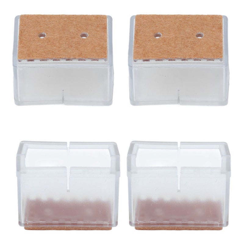 16pcs Square Silicone Chair Leg Protectors Elastic Good Mute Effect Furniture Leg Cover for Hardwood Floors - Image 2
